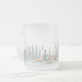 Tasse Givré Skyline du monde (Devant gauche)