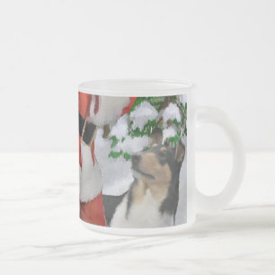 Tasse Givré Smooth Collie Cadeaux de Noël