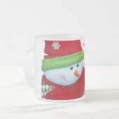 Tasse Givré Snowflakes & Snowman avec devis (Devant gauche)