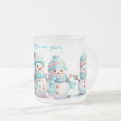 Tasse Givré Soleil bleu ciel givré (Devant droit)