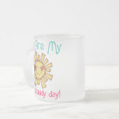 Tasse Givré Soleil le jour nuageux (Devant gauche)