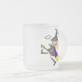 Tasse Givré Sorcière de Halloween sur le balai (Devant droit)