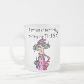 Tasse Givré Sortir de l'humour de lit (Gauche)