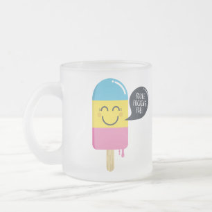 Tasse Givré Sourire mignon de crème glacée - vous êtes bull