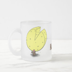 Tasse Givré Souris mignonne avec dessin animé au fromage