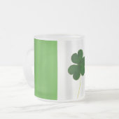 Tasse Givré St. Patrick's Day Irlandais Drapeau Shamrock Irlan (Devant gauche)