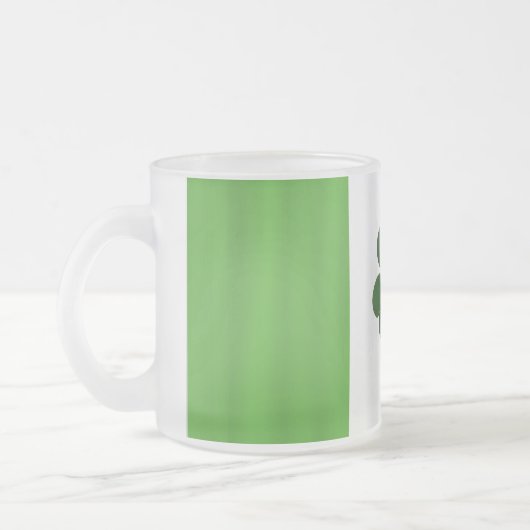 Tasse Givré St. Patrick's Day Irlandais Drapeau Shamrock Irlan (Gauche)