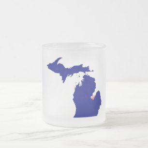Tasse Givré State Mug/Michigan-Home est le coeur