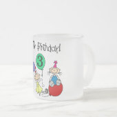 Tasse Givré Stick Kids Party 3ème anniversaire Tshirts et cade (Devant droit)