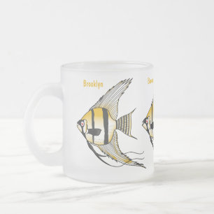Tasse Givré Striped angelfish cartoon