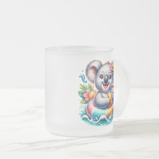 Tasse Givré Summer Koala Sublimation Clipart-97702 (Devant droit)