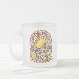 Tasse Givré Sun Rise en verre tendu ~ Message d'application