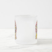 Tasse Givré Sun Rise en verre tendu ~ Message d'application (Centre)