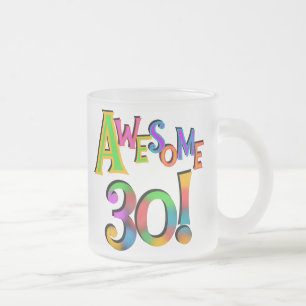 Tasse Givré Super 30 T-shirts et cadeaux d'anniversaire