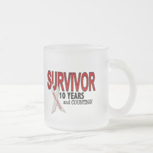 Tasse Givré Survivant de cancer de poumon 10 ans