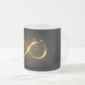 Tasse Givré Symbole d'infini doré (Devant droit)