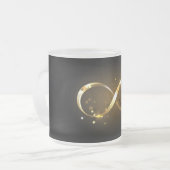 Tasse Givré Symbole d'infini doré (Devant gauche)