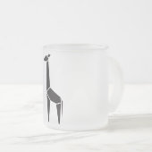 Tasse Givré Symbole moderne de la girafe noire (Devant droit)