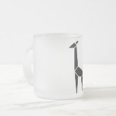 Tasse Givré Symbole moderne de la girafe noire (Devant gauche)
