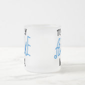 Tasse Givré T-shirts et cadeaux bleus totalement (Centre)