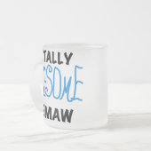 Tasse Givré T-shirts et cadeaux bleus totalement (Devant gauche)