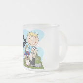 Tasse Givré T-shirts et cadeaux blonds de garçon d'amoureux (Devant droit)