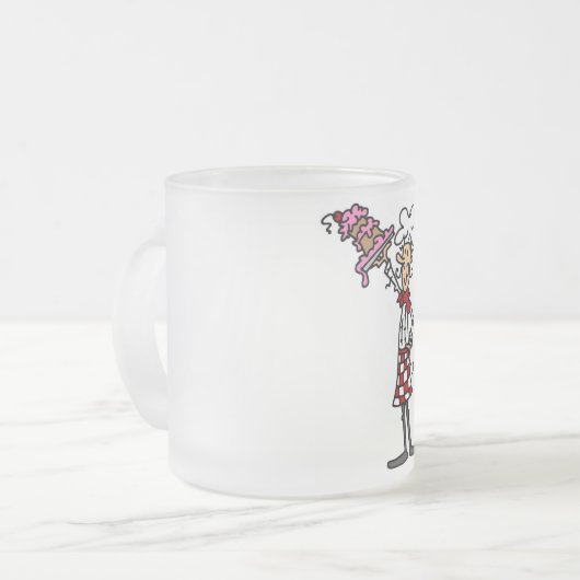 Tasse Givré T-shirts et cadeaux Chef avec gâteaux (Devant gauche)