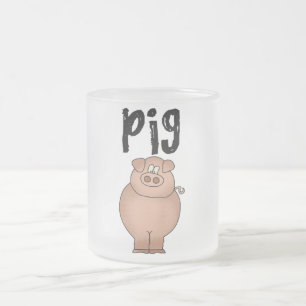 Tasse Givré T-shirts et cadeaux d'animal de ferme de porc