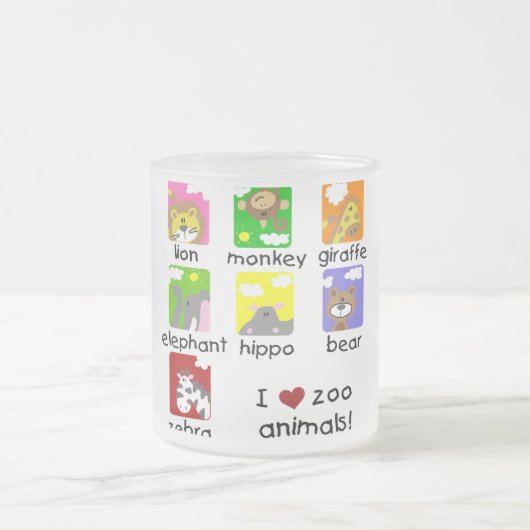 Tasse Givré T-shirts et cadeaux d'animaux de zoo (Centre)