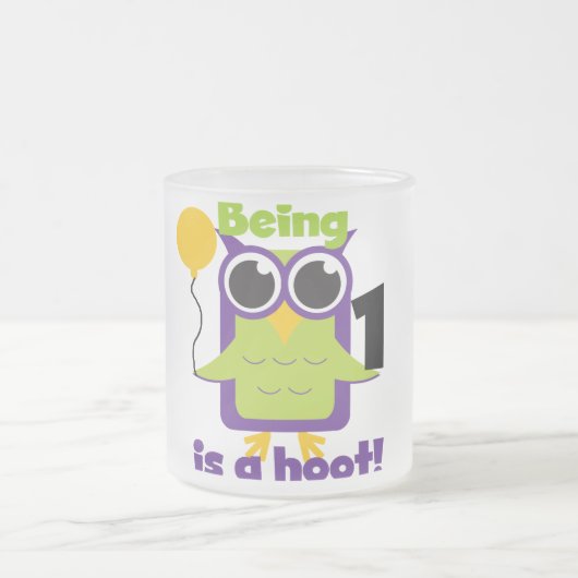 Tasse Givré T-shirts et cadeaux d'anniversaire de Hoot Owl 1er (Centre)