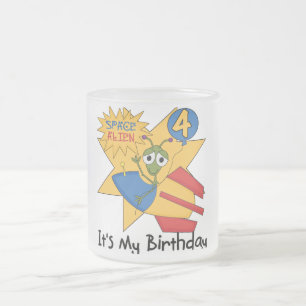 Tasse Givré T-shirts et cadeaux de 4e anniversaire de l'Alien 