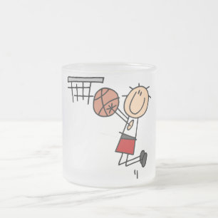 Tasse Givré T-shirts et cadeaux de basketball Jump Shot Rouge