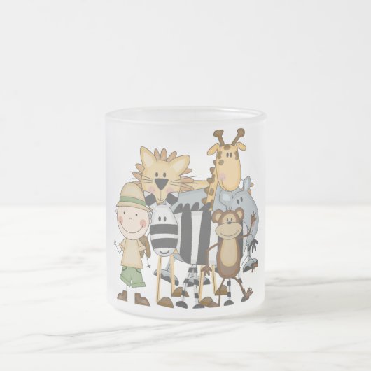 Tasse Givré T-shirts et cadeaux de garçon de safari (Centre)