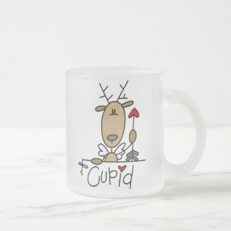 Tasse Givré T-shirts et cadeaux de Noël de renne de cupidon