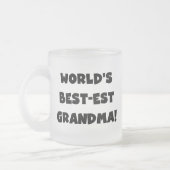 Tasse Givré T-shirts et cadeaux de noir de grand-maman du (Gauche)