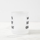 Tasse Givré T-shirts et cadeaux de noir de grand-maman du (Centre)