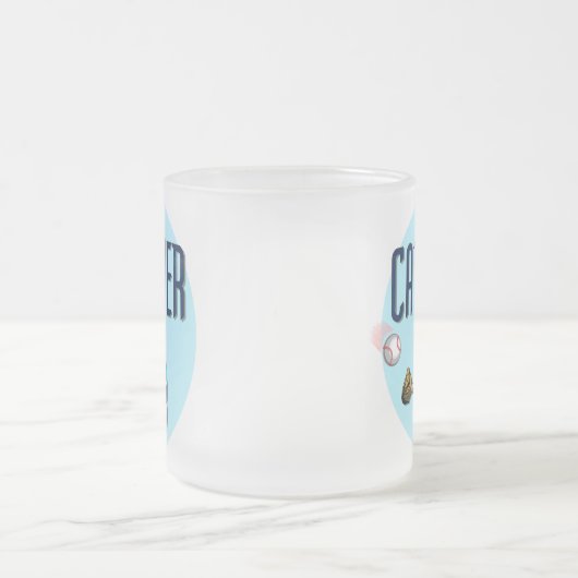 Tasse Givré T-shirts et cadeaux de receveur de base-ball (Centre)