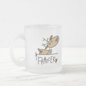 Tasse Givré T-shirts et cadeaux de renne de Prancer (Gauche)