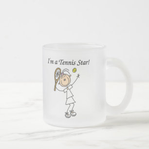 Tasse Givré T-shirts et cadeaux de star du tennis de fille