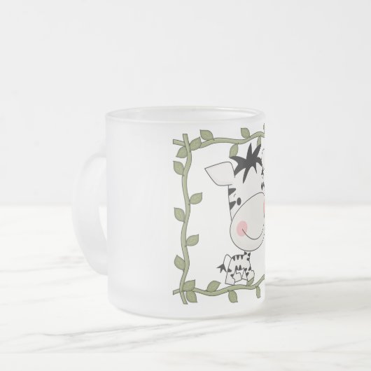 Tasse Givré T-shirts et cadeaux de zèbre de bébé (Devant gauche)