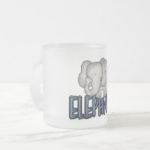 Tasse Givré T-shirts et cadeaux d'éléphant (Devant gauche)