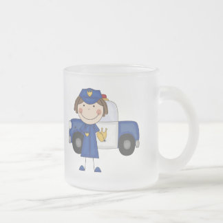 Tasse Givré T-shirts et cadeaux femelles de policier
