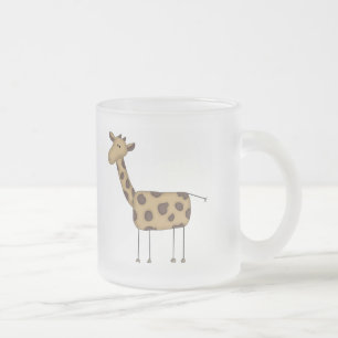 Tasse Givré T-shirts et cadeaux girafe à figure bâton