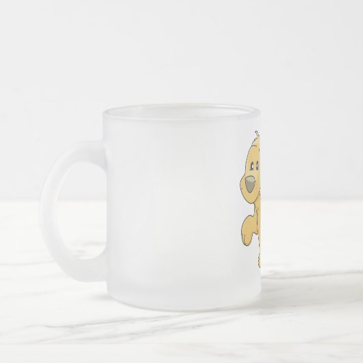 Tasse Givré T-shirts et cadeaux heureux de chien de Brown (Gauche)