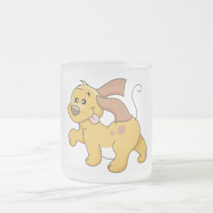 Tasse Givré T-shirts et cadeaux heureux de chien de Brown