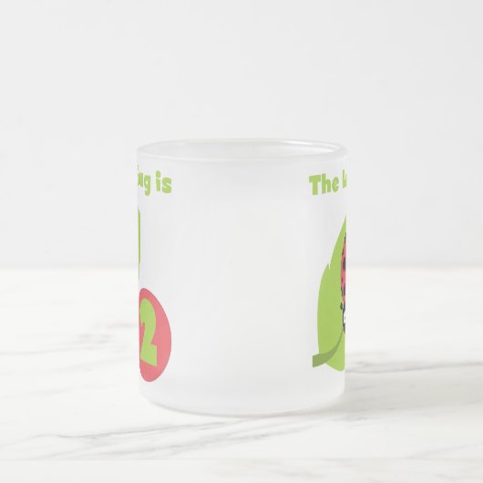 Tasse Givré T-shirts et cadeaux Lucky Bug 2e anniversaire (Centre)