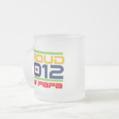 Tasse Givré T-shirts et cadeaux Proud New Papa 2012 (Devant gauche)