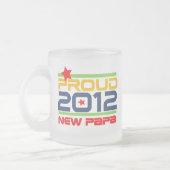 Tasse Givré T-shirts et cadeaux Proud New Papa 2012 (Gauche)