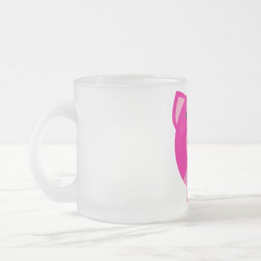 Tasse Givré T-shirts et cadeaux roses de porc (Gauche)