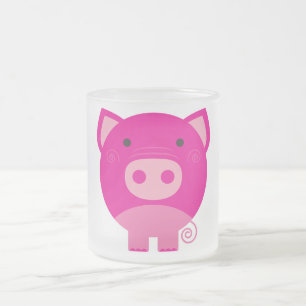 Tasse Givré T-shirts et cadeaux roses de porc
